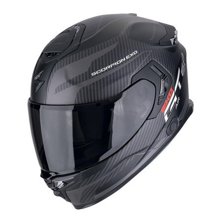 Kask integralny SCORPION EXO-GT SP AIR FLEX BLACK/SILVER czarny srebrny
