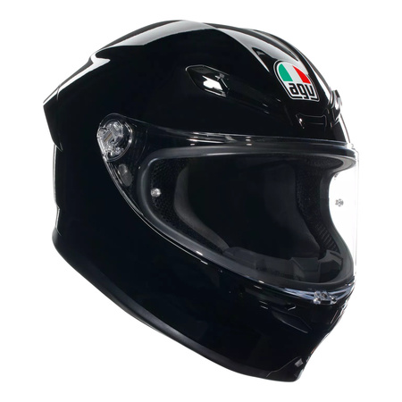 Kask integralny AGV K6 BLACK czarny