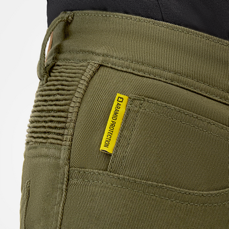 Jeansy motocyklowe VORG REVO GREEN zielony