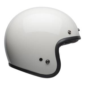 Kask otwarty BELL CUSTOM 500 VINTAGE SOLID WHITE biały