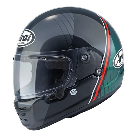 Kask integralny ARAI CONCEPT-XE TEMU GREEN zielony szary czarny czerwony