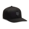 Czapka z daszkiem FOX HEAD TECH FLEXFIT BLACK/CHARCOAL czarny
