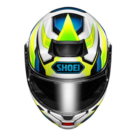 Kask szczękowy SHOEI NEOTEC 3 ANTHEM TC-3 biały żółty fluo niebieski