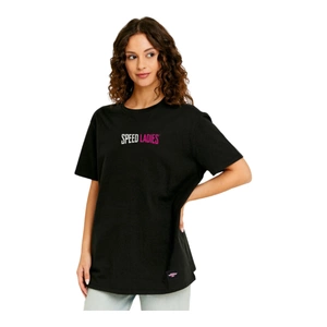 Koszulka T-shirt damski SPEED LADIES BLACK czarny różowy