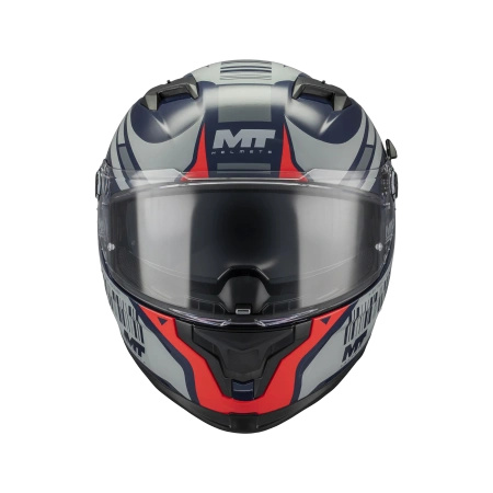 Kask integralny MT BRAKER SV COCKPIT RED/GREY/BLUE czerwony szary granatowy