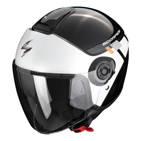 Kask otwarty SCORPION EXO-CITY II MALL METAL BLACK/WHITE/SILVER czarny biały srebrny