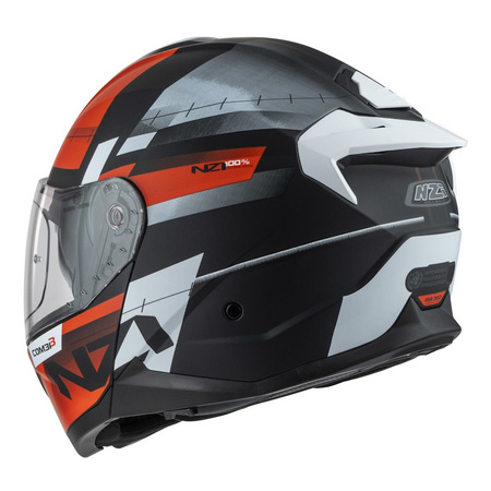 Kask szczękowy NZI COMBI 3 DUO METRIC BLACK RED MATT czarny czerwony
