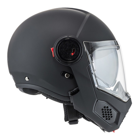 Kask szczękowy NZI MINIMOD MATT BLACK czarny mat