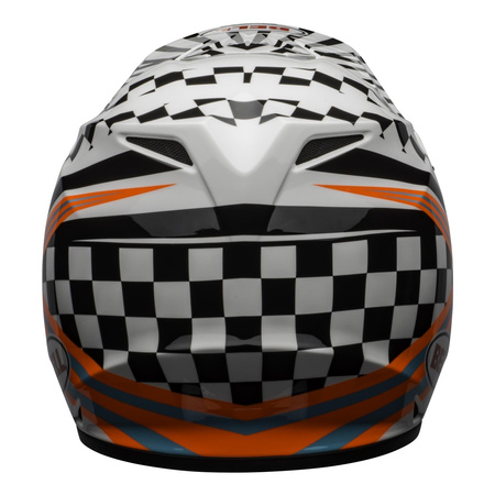 Kask cross BELL MX-9 MIPS TAGGER CHECK ME OUT GLOSS WHITE/BLACK biały czarny mat czerwony fluo niebieski zielony