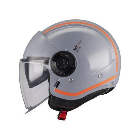 Kask otwarty MT VIALE SV S TASTY GREY/ORANGE szary pomarańczowy