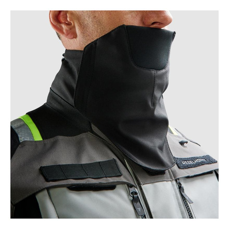 Kurtka tekstylna REBELHORN CUBBY V BLACK/GREY/FLUO YELLOW czarny szary żółty fluo