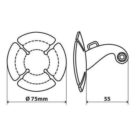 Samoprzylepna baza do mocowania kamery LAMPA