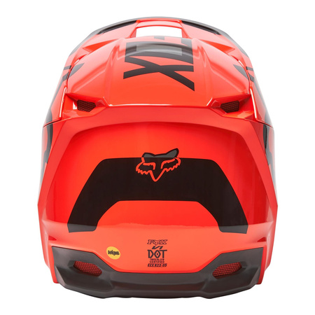 Kask cross FOX V1 LUX FLUORESCENT ORANGE pomarańczowy czarny szary