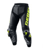 Spodnie skórzane REBELHORN REBEL BLACK/FLO YELLOW czarny żółty fluo szary