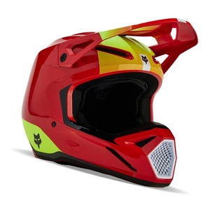 Kask cross dziecięcy FOX JUNIOR V1 BALLAST FLUO RED czerwony fluo żółty fluo