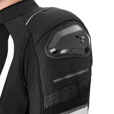Kurtka tekstylna SHIMA MESH PRO 2.0 BLACK/WHITE czarny biały