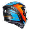 Kask integralny AGV K5 S CORE ORANGE czarny pomarańczowy niebieski biały