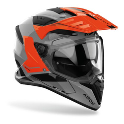 Kask integralny AIROH BANDIT BADX-X TUNE ORANGE GLOSS pomarańczowy szary