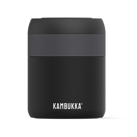 Termos obiadowy KAMBUKKA BORA Matte Black 600ml czarny biały szary