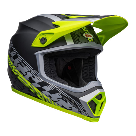 Kask cross BELL MX-9 MIPS OFFSET MATTE BLACK/HI-VIZ YELLOW czarny szary żółty fluo