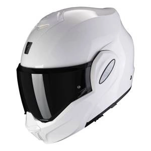 Kask szczękowy SCORPION EXO-TECH EVO SOLID WHITE biały