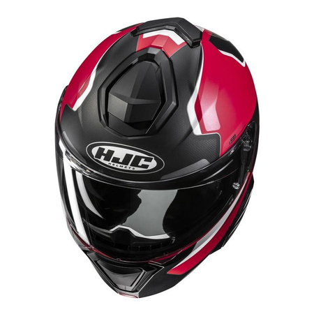 Kask szczękowy HJC I91 FELIO BLACK/RED czarny czerwony