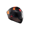 Kask szczękowy MT ATOM 2 SV STRANGE C4 MATT czarny pomarańczowy fluo