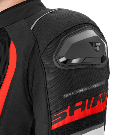 Kurtka tekstylna SHIMA MESH PRO 2.0 RED czarny czerwony biały