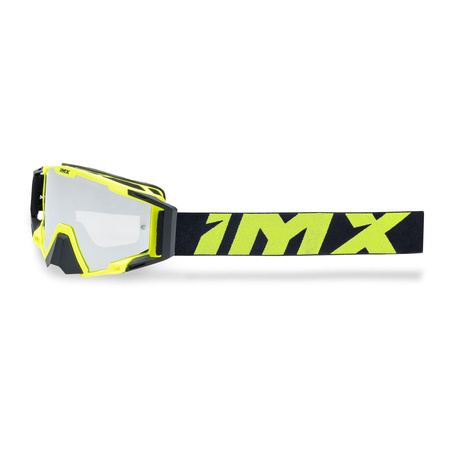 Gogle motocyklowe IMX SAND FLUO YELLOW MATT/BLACK SZYBA SILVER IRIDIUM + CLEAR żółty fluo czarny