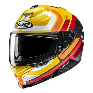 Kask integralny HJC I71 VIZ YELLOW/RED żółty czerwony