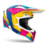Kask cross AIROH WRAAAP PAINT MATT żółty różowy niebieski biały