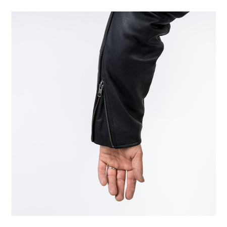 Kurtka skórzana OZONE RAMONES MODERN MATT BLACK czarny