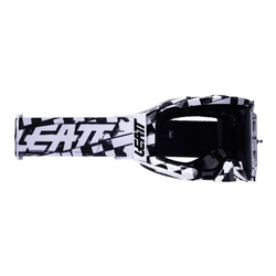 Gogle motocyklowe LEATT VELOCITY 5.5 CHECKER SZYBA SMOKE biały czarny
