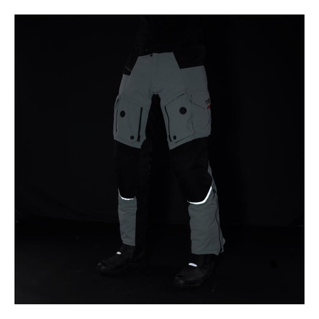 Spodnie tekstylne REBELHORN RANGE GREY/BLACK/RED szary czarny czerwony