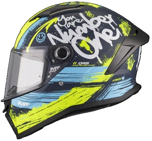 Kask integralny MT STINGER 2 ROCKET BLACK/YELLOW/BLUE MATT czarny żółty niebieski