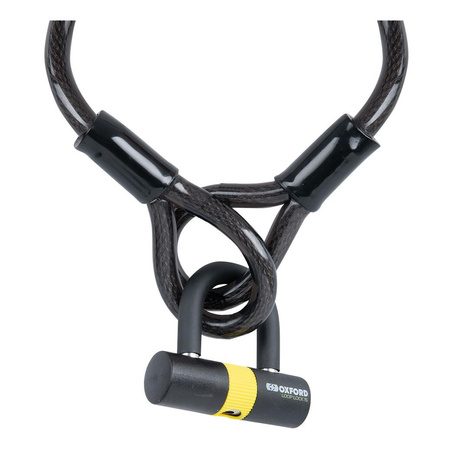 Linka zabezpieczająca OXFORD LOOPLOCK 2m x 15mm czarny