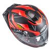 Kask integralny NZI WAKE STREAM CYBER BLACK RED MATT czarny czerwony
