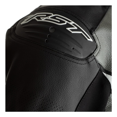 Kurtka skórzana RST AXIS CE BLACK/GREY/WHITE czarny szary biały