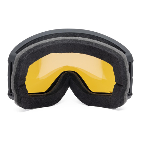 Gogle snowboardowe IMX PEAK BLACK MATT/GRAPHIC BLACK SZYBA PODWÓJNA GOLD IRRIDIUM + BROWN czarny