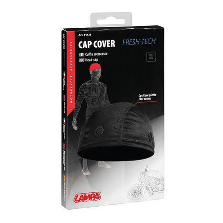 Czapka pod kask LAMPA POLIESTER BLACK