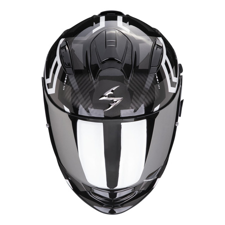 Kask integralny SCORPION EXO 491 SPIN BLACK/WHITE czarny biały
