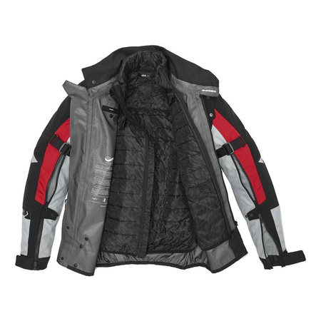 Kurtka tekstylna SPIDI ALLROAD ICE/RED czarny szary czerwony