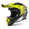 Kask cross AIROH AVIATOR ACE 2 ENGINE YELLOW GLOSS żółty fluo szary biały czarny