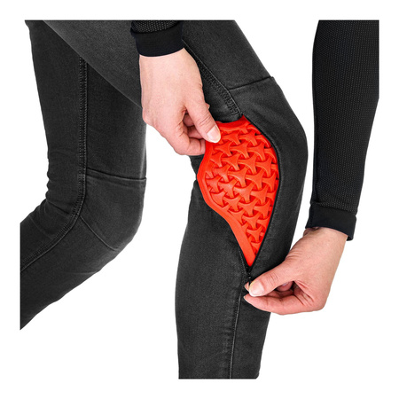 Jeansy motocyklowe damskie SHIMA RIDGE LADY BLACK czarny