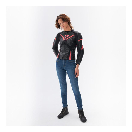 Kurtka skórzana damska REBELHORN REBEL LADY PINK/BLACK różowy czarny