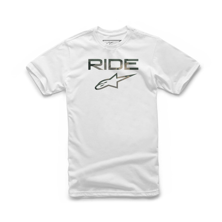 Koszulka T-shirt ALPINESTARS RIDE 2.0 CAMO WHITE biały