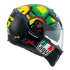Kask integralny AGV K3 SV TARTARUGA czarny zielony żółty biały niebieski