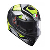 Kask integralny AGV K3 SV LIQUEFY GREEN czarny srebrny zielony fluo