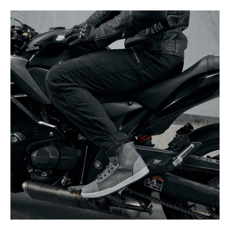 Jeansy motocyklowe REBELHORN URBAN III WASHED BLACK czarny