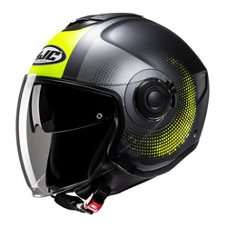 Kask otwarty HJC I40N PYLE BLACK/YELLOW czarny żółty fluo